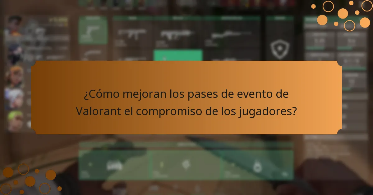 ¿Cómo mejoran los pases de evento de Valorant el compromiso de los jugadores?