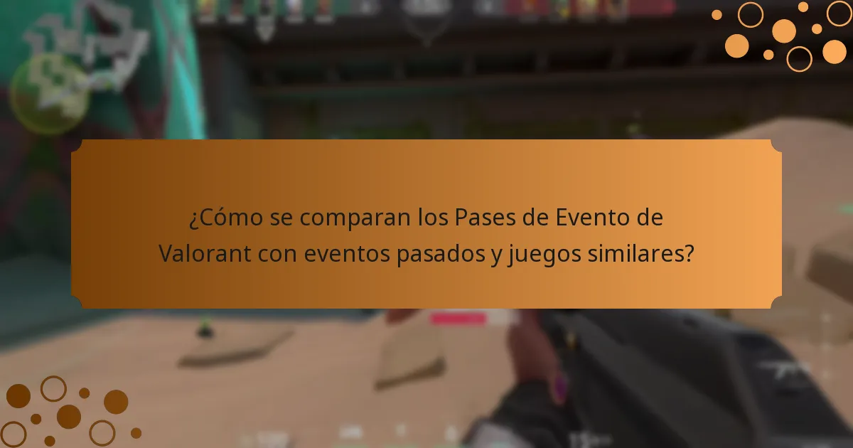 ¿Cómo se comparan los Pases de Evento de Valorant con eventos pasados y juegos similares?