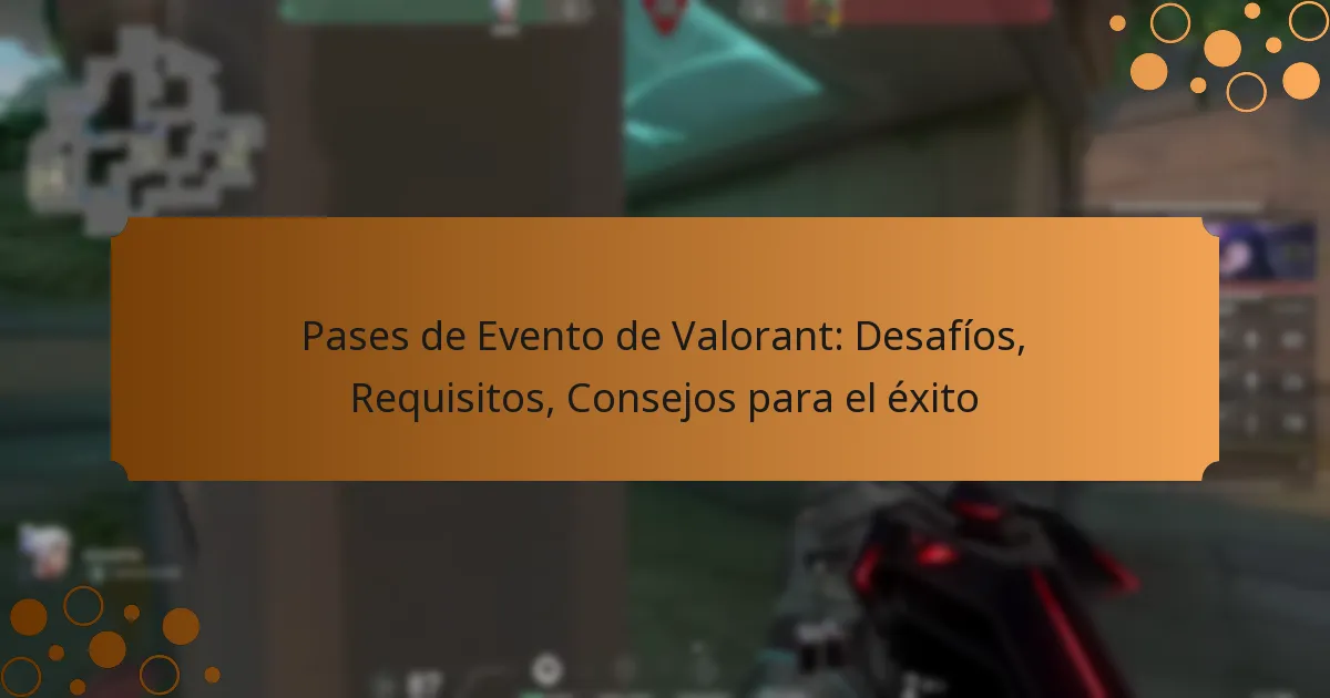 Pases de Evento de Valorant: Desafíos, Requisitos, Consejos para el éxito