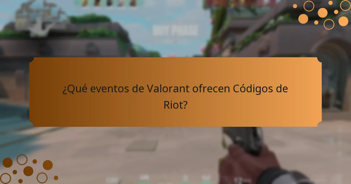 ¿Qué eventos de Valorant ofrecen Códigos de Riot?
